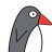 black penguin